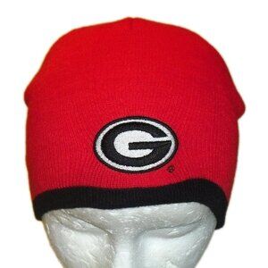 Georgia Bulldogs University Kids Youth Red Beanie Winter Hat cap New Ncaa
